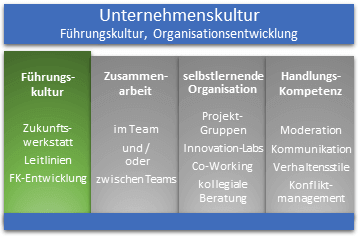 nachhaltiger Erfolg durch Entwicklung der Unternehmenskultur Grafik: Haus der Unternehmens-Kultur, aktiv: Führungskultur